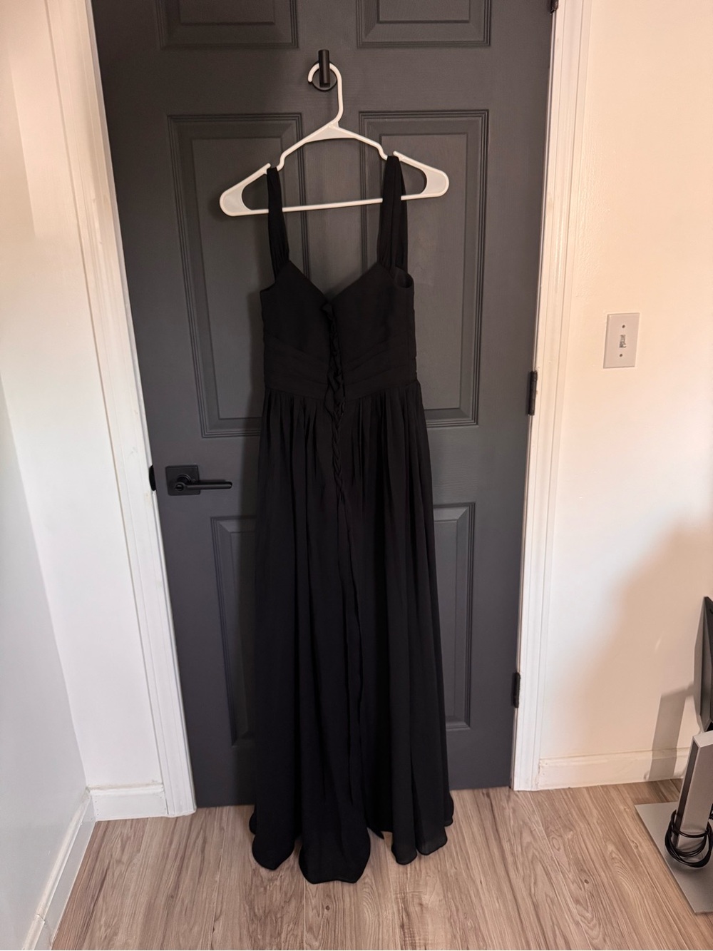 Vestisora Chiffon Off Shoulder Bridesmaid Dress Corset Back Size 6 NWT - Picture 5 of 10